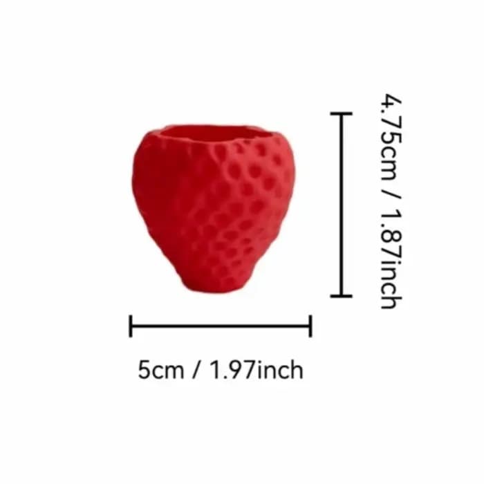 Pot de fleurs amusant imprimé en 3D en forme de fraise
