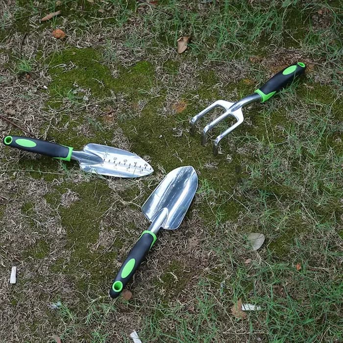 Nouvel Outil de Jardinage : Truelle à Main et Râteau avec Manche Ergonomique