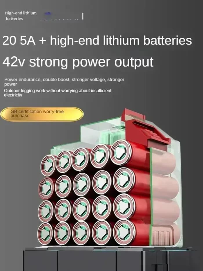 Tronçonneuse électrique professionnelle avec batterie lithium-ion puissante et design portable AAB