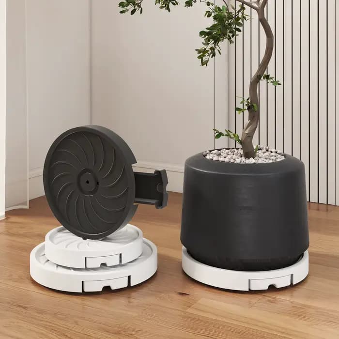 Chariot universel pour pot de plantes avec roulettes