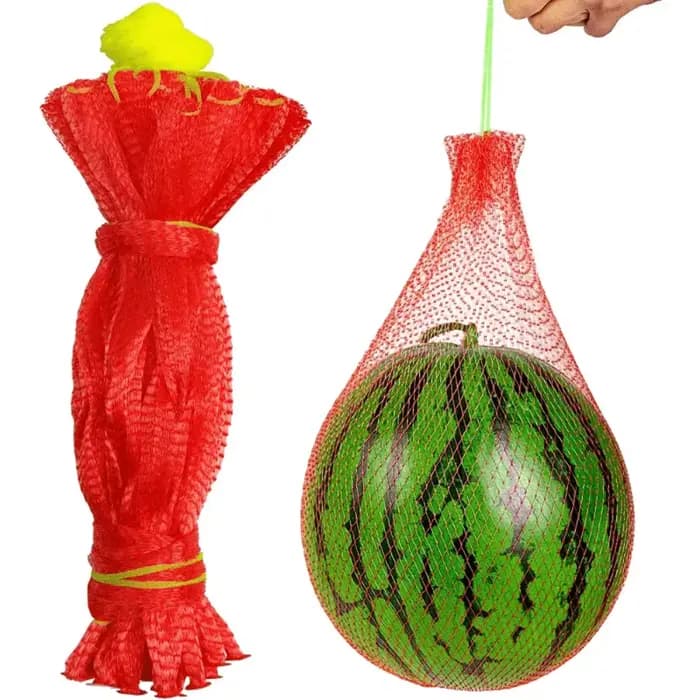 100 pièces de filet de jardin en plastique robuste, adaptés aux melons, aux pastèques, à la plantation verticale et aux hamacs avec sangles.
