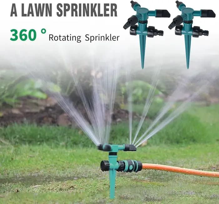 Arroseur automatique de jardin, arrosage de jardin, eau rotative à 360 degrés pour l'irrigation agricole