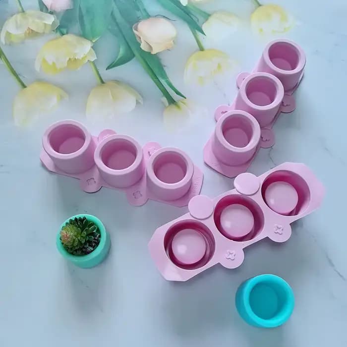 Moule en silicone pour pots de plantes succulentes