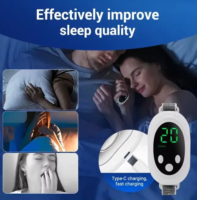 Appareil intelligent de relaxation du sommeil à intensité réglable en deux modes pour soulager l'anxiété, réguler les fonctions neurologiques et améliorer l'insomnie