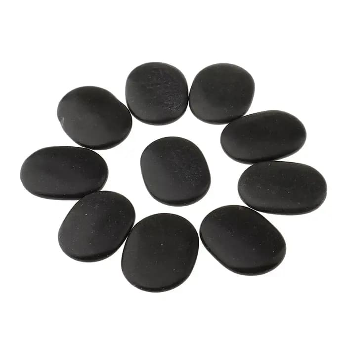 Ensemble professionnel de pierres chaudes, 10 pièces, pierres de basalte pour la relaxation, la thérapie spa, le soulagement de la douleur, le massage du visage