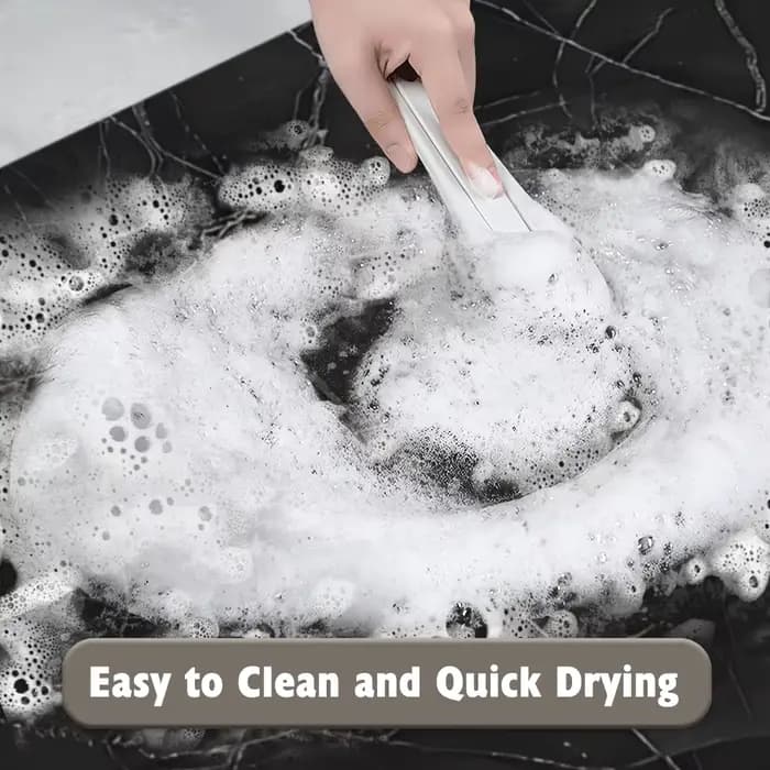 Tapis de bain en diatomite à Texture pierre, absorbant l'eau à séchage rapide, pour salle de bain, usage domestique