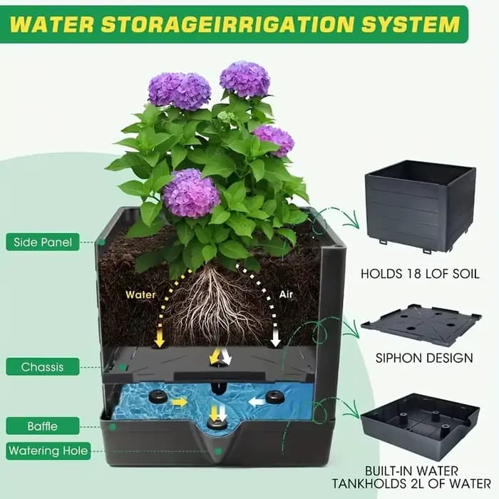 Cage à tomates avec arrosage automatique