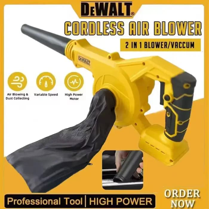 Souffleur à feuilles sans fil sans balais pour batterie Dewalt 20V