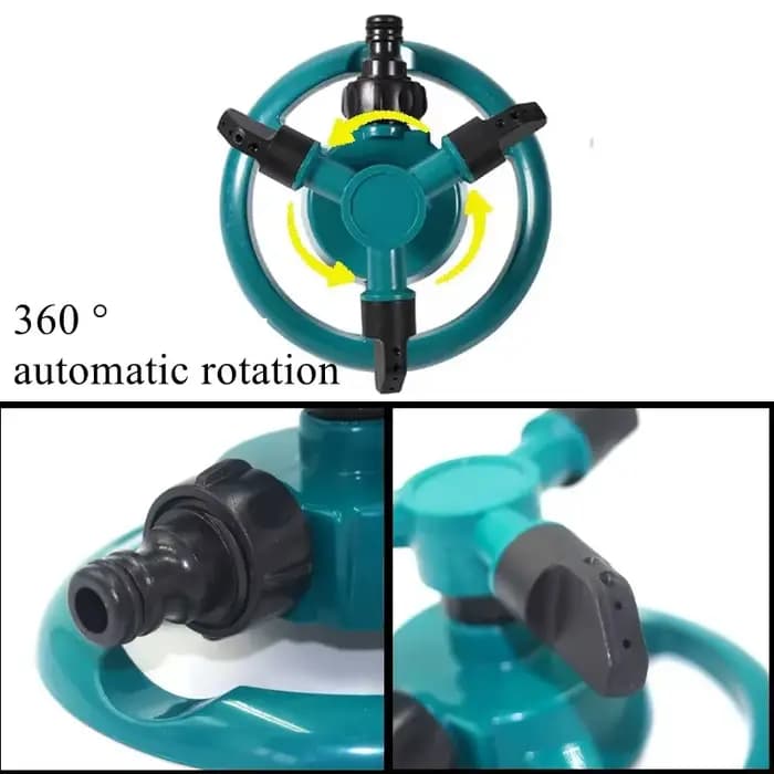 360 ° Buse d'arrosage à rotation automatique – Motifs de pulvérisation réglables pour l'irrigation de