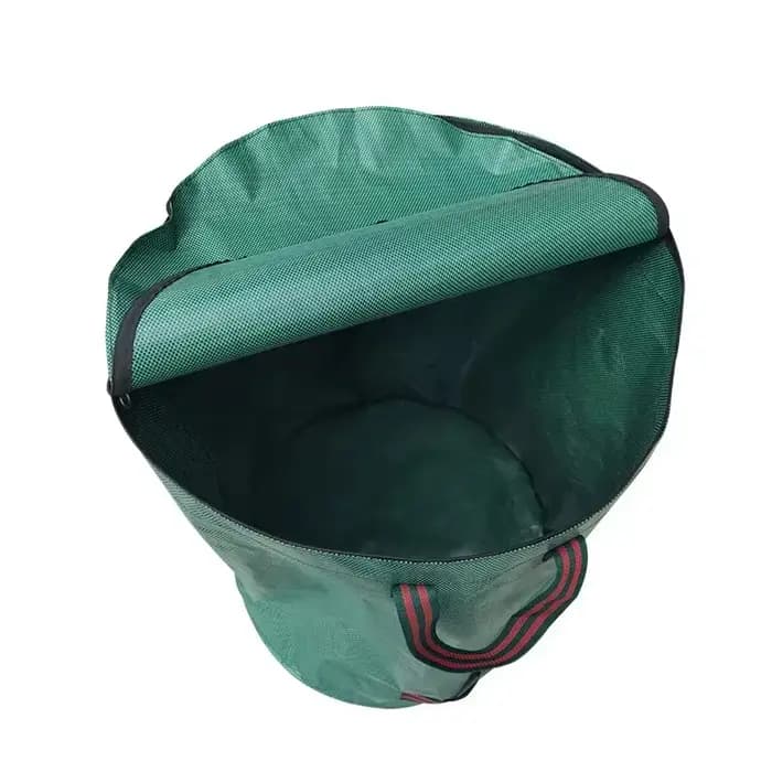 Sac de Jardin Pliable avec Couvercle pour Déchets