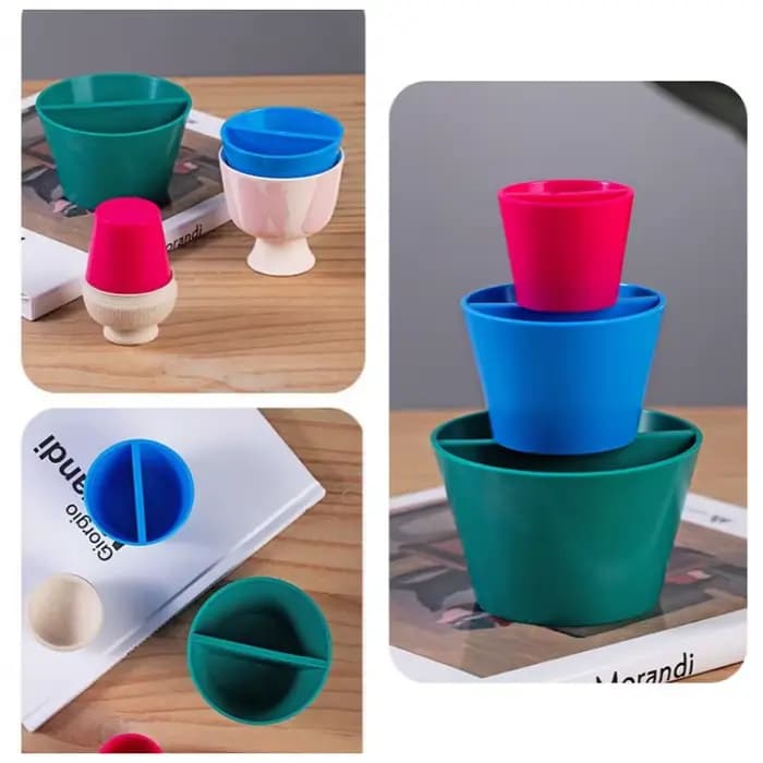 3 pièces/ensemble créatif jante cône outil de poterie en céramique en forme d'argile bord