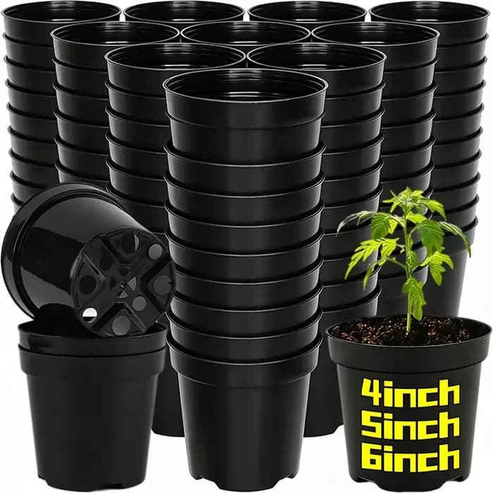 Pots de pépinière de 4/5/6 pouces avec trou de drainage