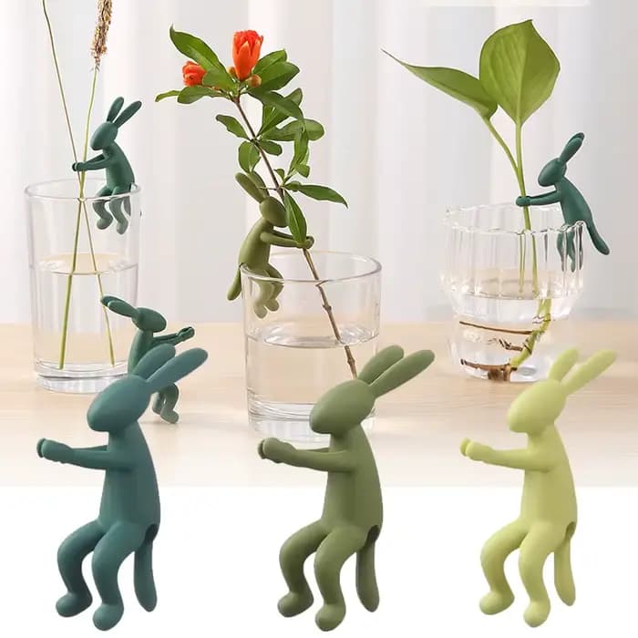 Buddy de propagation des plantes en forme de lapin – Adorable support de tige
