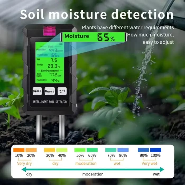 Testeur de sol numérique 6 en 1 multifonctionnel