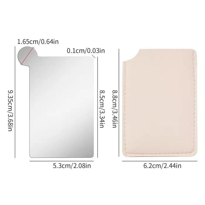 Palette de maquillage en acier inoxydable, miroir transparent, fond de teint, plaque cosmétique, planche à dessin, vernis à ongles, outil de mélange de couleurs