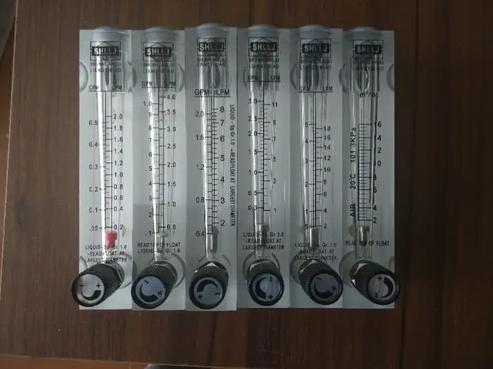 Débitmètre de type panneau LZM-15 pour eau/liquide/H2O, avec vanne de contrôle, filetage de vis 1/2BSPT ou NPT