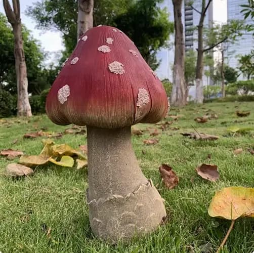 Simulation créative de jardin en résine de champignon