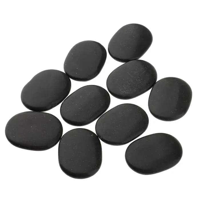 Ensemble professionnel de pierres chaudes, 10 pièces, pierres de basalte pour la relaxation, la thérapie spa, le soulagement de la douleur, le massage du visage