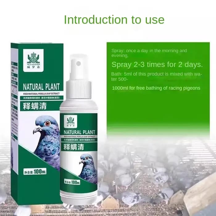 Spray pour éliminer les poux de pigeons