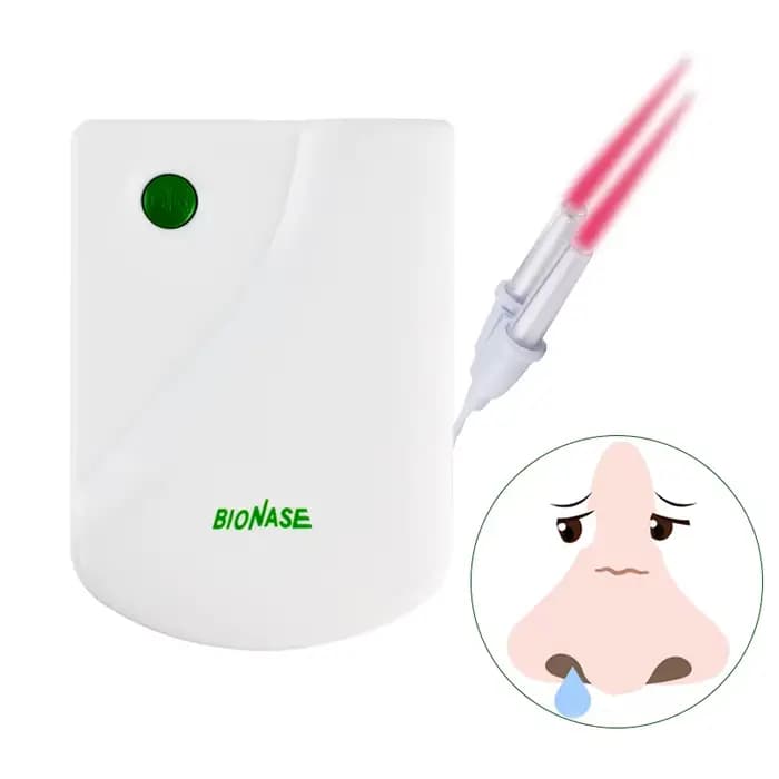 Appareil de thérapie laser basse fréquence pour le traitement de la sinusite, de la rhinite, de la fièvre des foins, du nez qui coule et des éternuements
