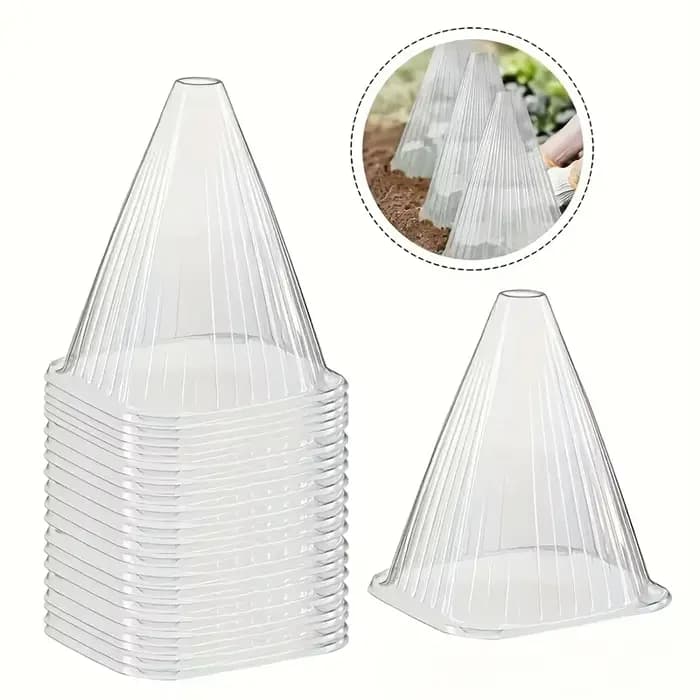 Grands couvertures réutilisables pour plantes, 20 pièces, protège les plantes des oiseaux, du gel, des escargots, Etc., fournitures de jardin transparentes et durables