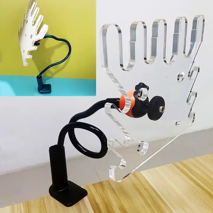 Support de Circuit Respiratoire d'Anesthésie pour Animaux de Compagnie, Tube Ondulé, Fileté Universel, PVC, pour Chien et Chat