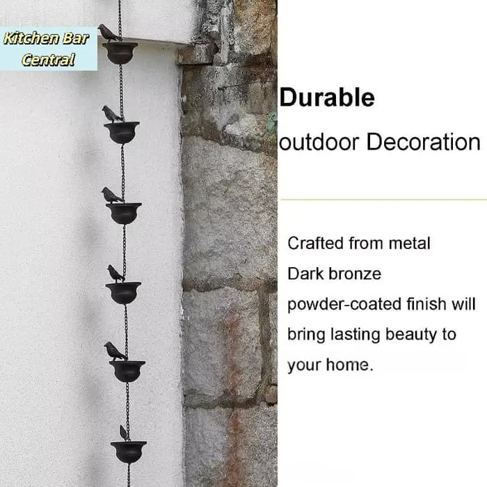 【Rain Catche – Outil de récupération d'eau de pluie en métal 60/80/100/240 cm
