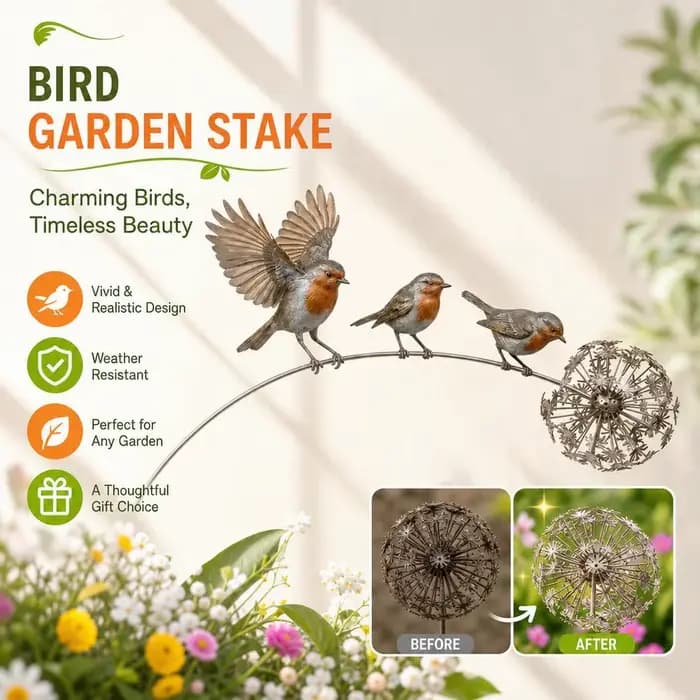 Décoration de jardin en métal