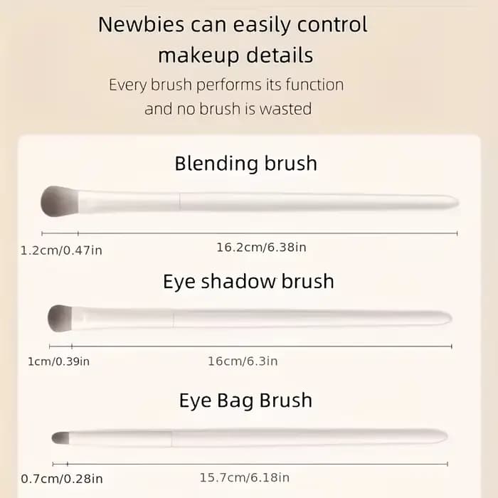 Ensemble de 5 pinceaux de maquillage pour les yeux, compagnon de voyage idéal et cadeau parfait pour les amies, les petites amies et les épouses