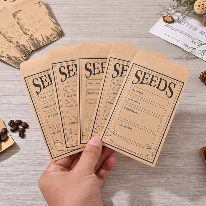 1 ensemble de classeurs de rangement pour graines de jardin