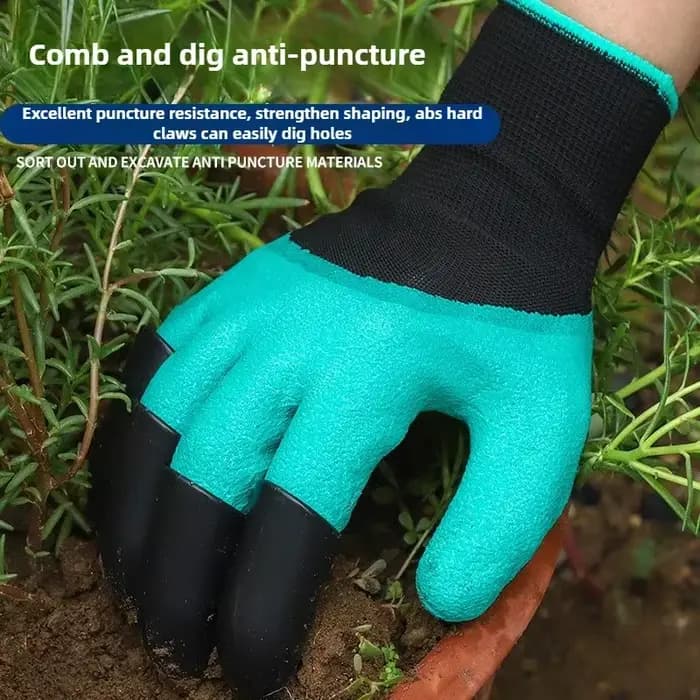 1-10 paires de gants de jardinage avec griffes