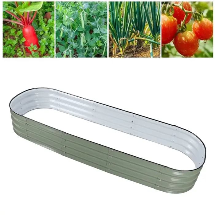 Bac à légumes surélevé en métal
