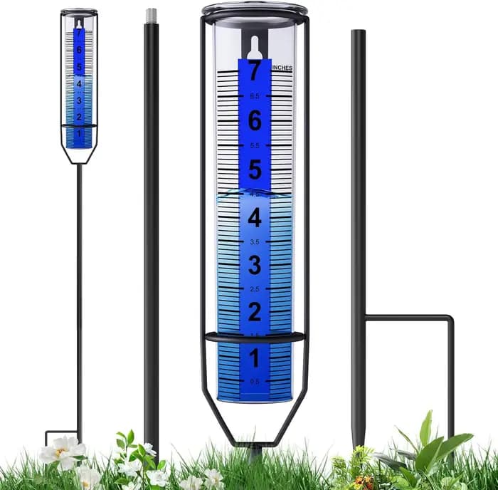 Jauge de pluie 7 ", outil de mesure extérieur en plastique Transparent antigel