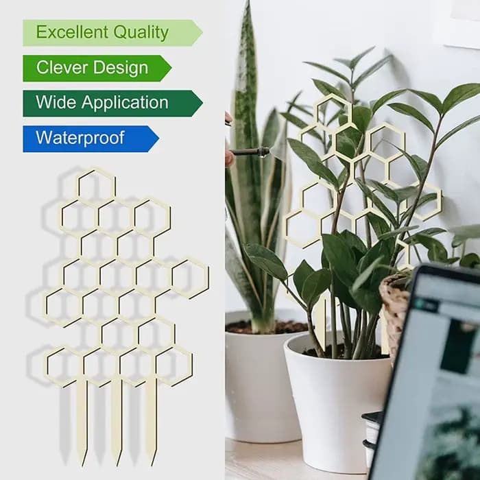 Treillis en bois durable pour favoriser la croissance des plantes