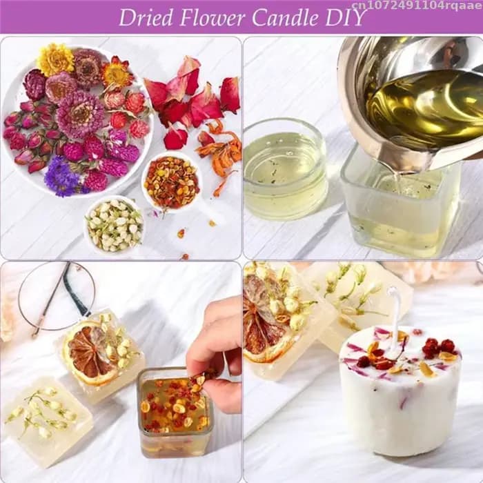 Fleurs séchées d'Albizia 100% naturelles – Matériau décoratif et de remplissage pour oreiller en sachet