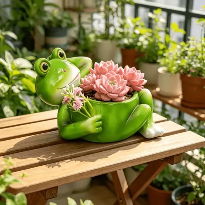 Jardinière jardin ouaouaron
