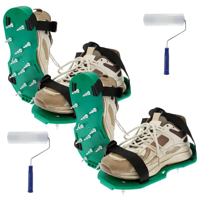 Aérateur de pelouse chaussures à pointes
