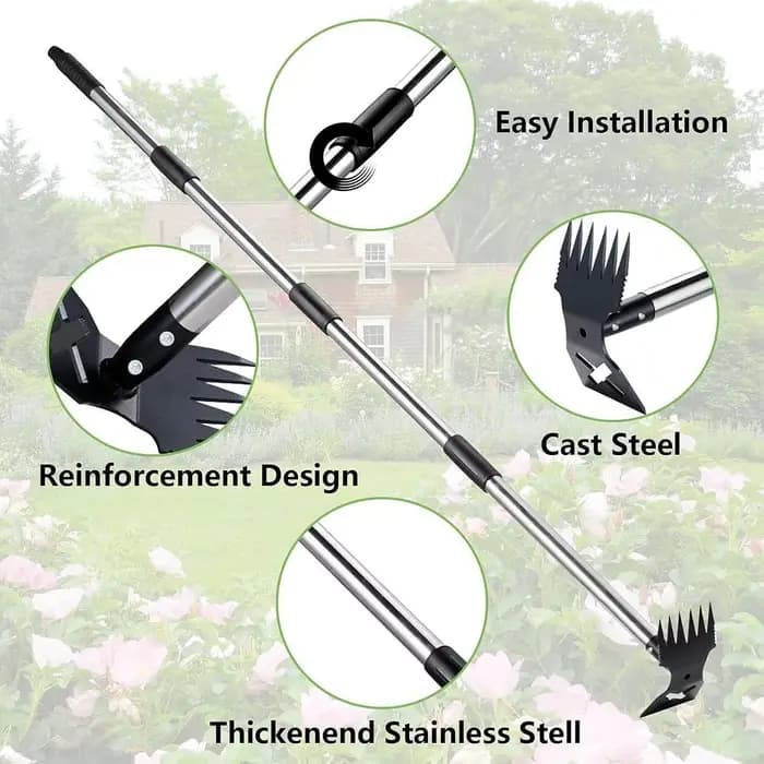 Houe de jardinage ergonomique pour désherber