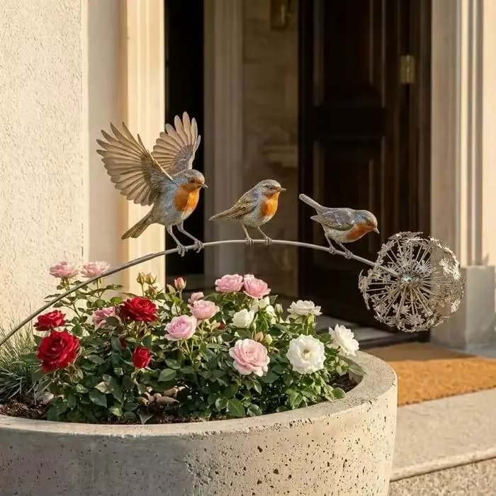 Décoration de jardin en métal