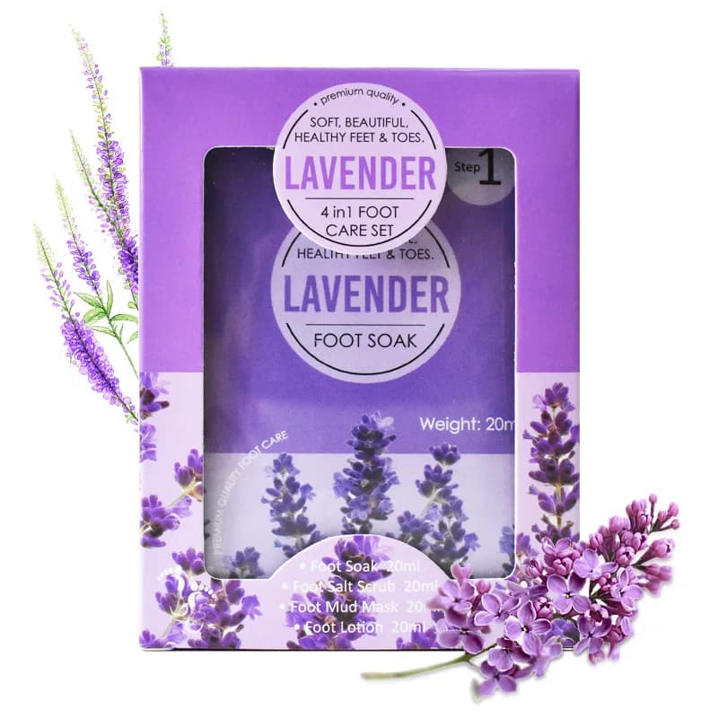 Kit de pédicure de luxe en 4 étapes, pour soins de la peau des pieds, sérum, Lotion pour le corps, t