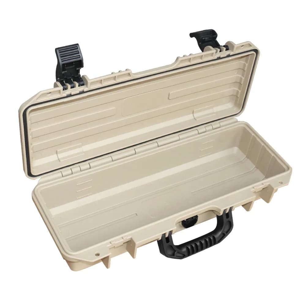Boîte à outils longue en plastique PP, coffre à outils de rangement d'instruments, étanche et résist