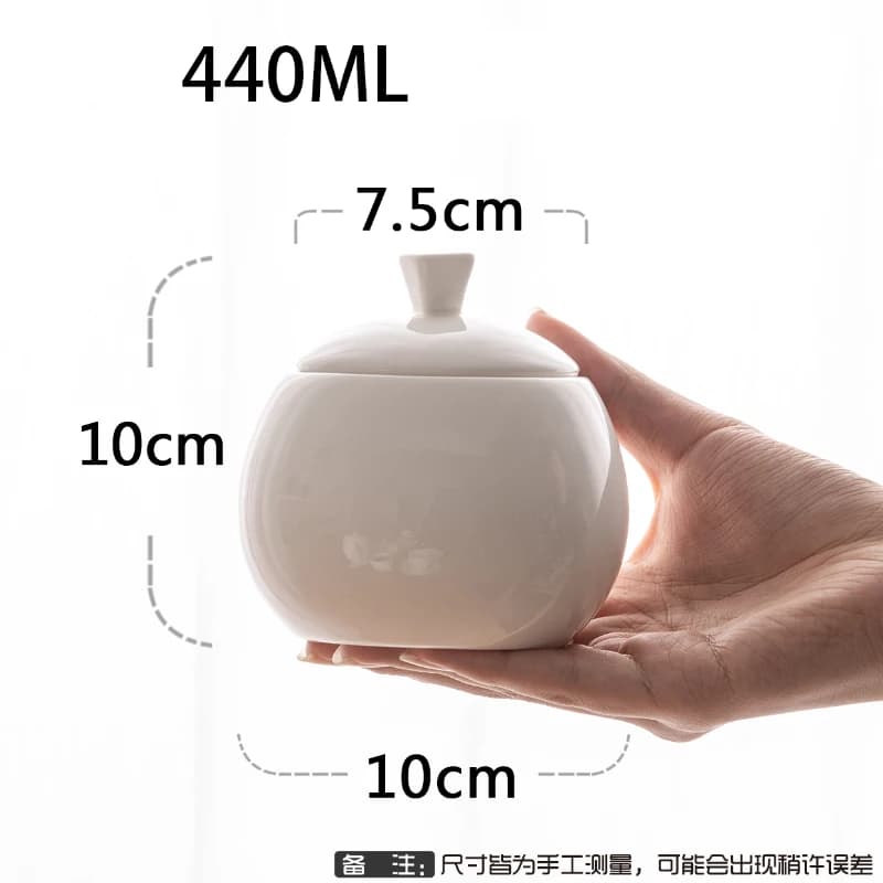 Pot en céramique blanc avec couvercle, couleur pure, blanc porcelaine, style britannique, antique, p