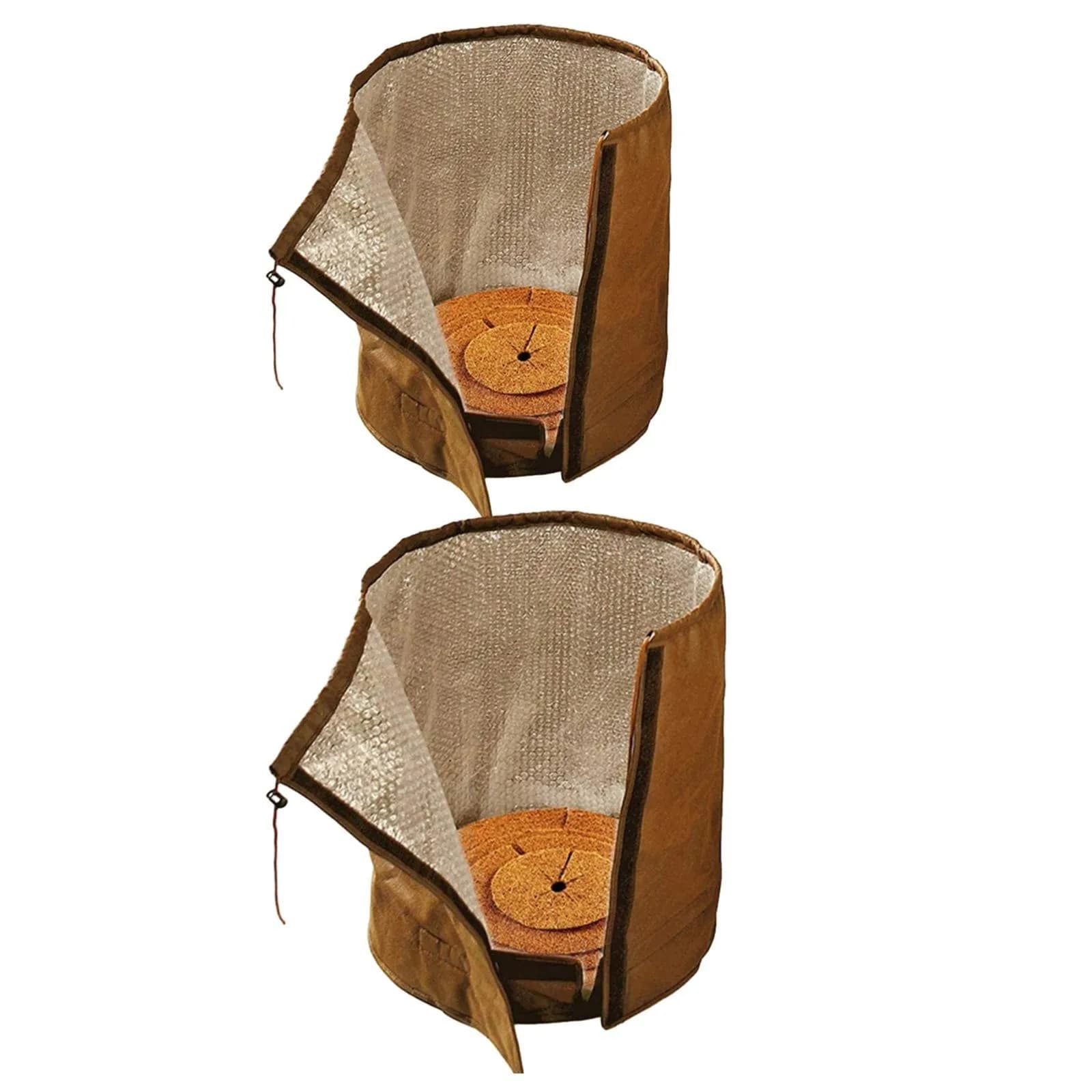 Couverture de pot pour plantes d'hiver, doublure en fibre de palmier, isolation multi-usages pour pl