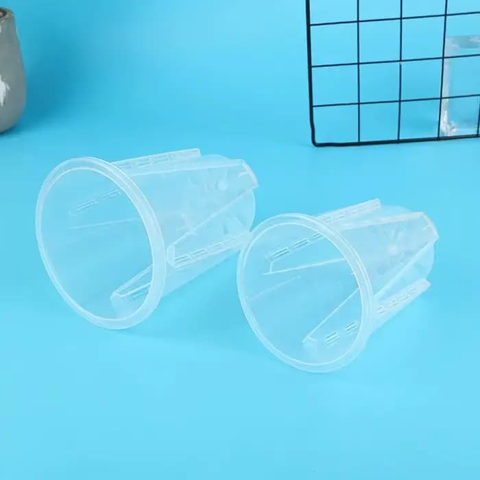 Pot de fleurs transparent respirant pour le contrôle des racines