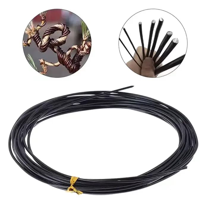 Fil de bonsaï en aluminium anodisé, 5m, support pour plantes, fil d'entraînement pour formes de plan