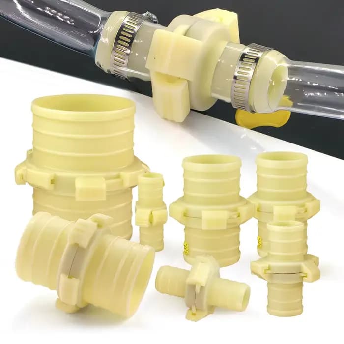 Adaptateur de tuyau d'irrigation de jardin, 25/32/38/50/63/75/100mm, connecteur rapide en plastique