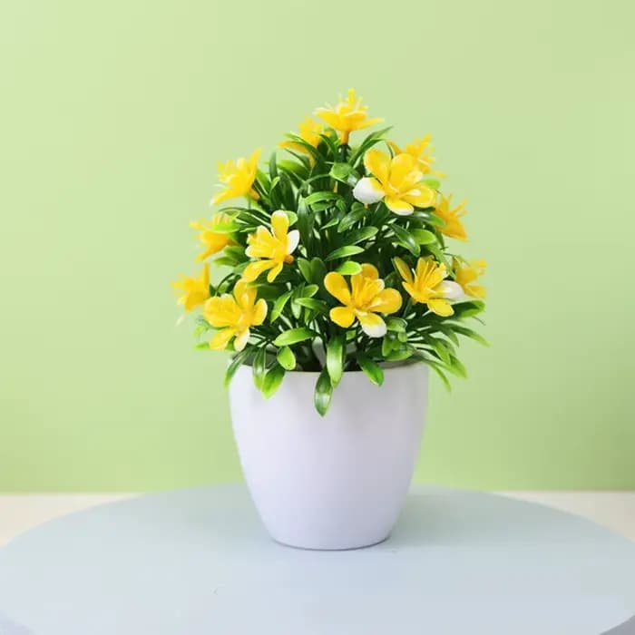 Ornements, plantes artificielles, fausses fleurs en pots, décoration de bureau, petites plantes, fle