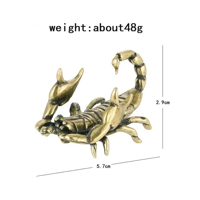 Figurines de Scorpion rétro en laiton