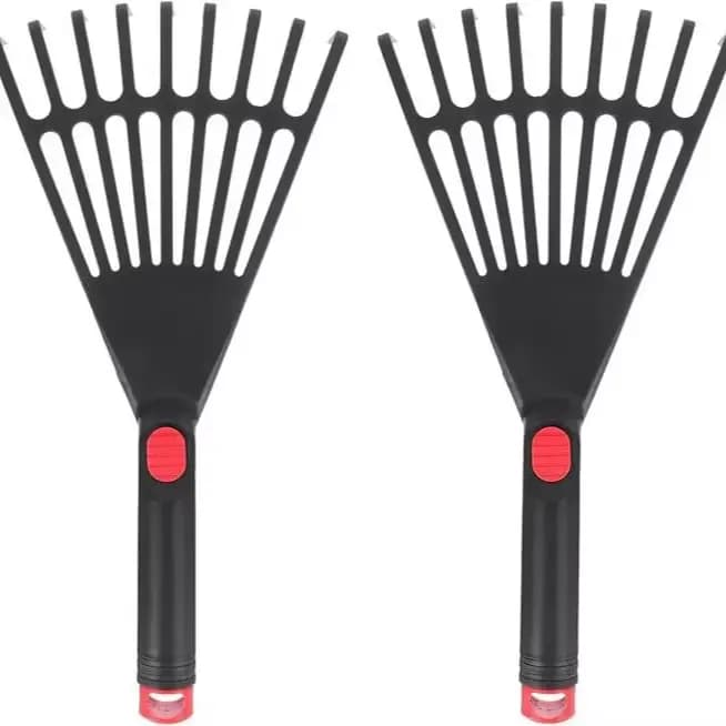 Outils de jardinage, râteau à neuf dents en plastique, pour desserrer la terre, multifonctionnel, po