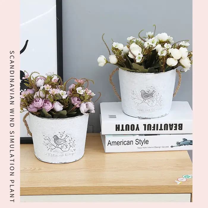 Jardinière de Pot de fleur en céramique murale avec Design rotatif-support de plante suspendu moderne peu encombrant pour intérieur/extérieur,